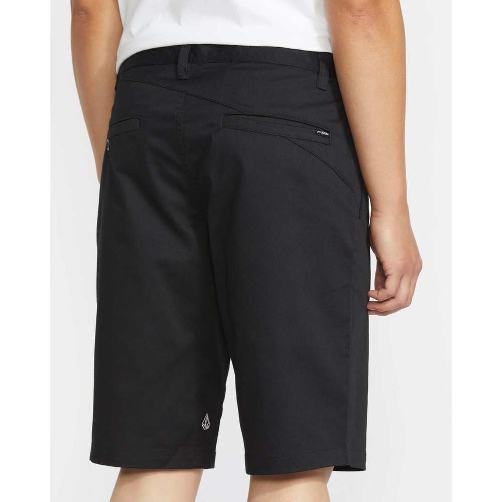 Volcom Frickin Modern Stretch Chino Shorts Mens 33 Black Skater Casual A0911601